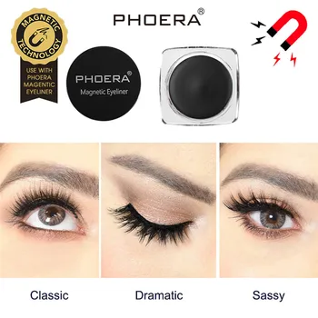 

PHOERA 1PC 5ML Waterproof Cosmetic Magnetic Eyeliner Gel Magnetic Eyeliner Waterproof Fast Drying Lasting Eye Liner Gel 0603#30