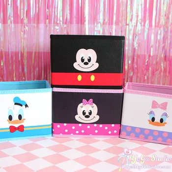 

Cartoon Duffy Bear Stellalou Mickey Minnie Daisy Monsters University Cute Cosmetic Bags Toy Folding Storage Box Bag