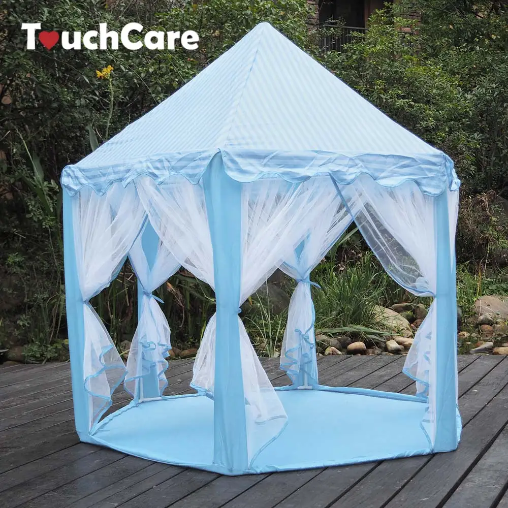 Палатка марлевая розовая с шестью углами для игры в Замок принцессы|ball play tent|play