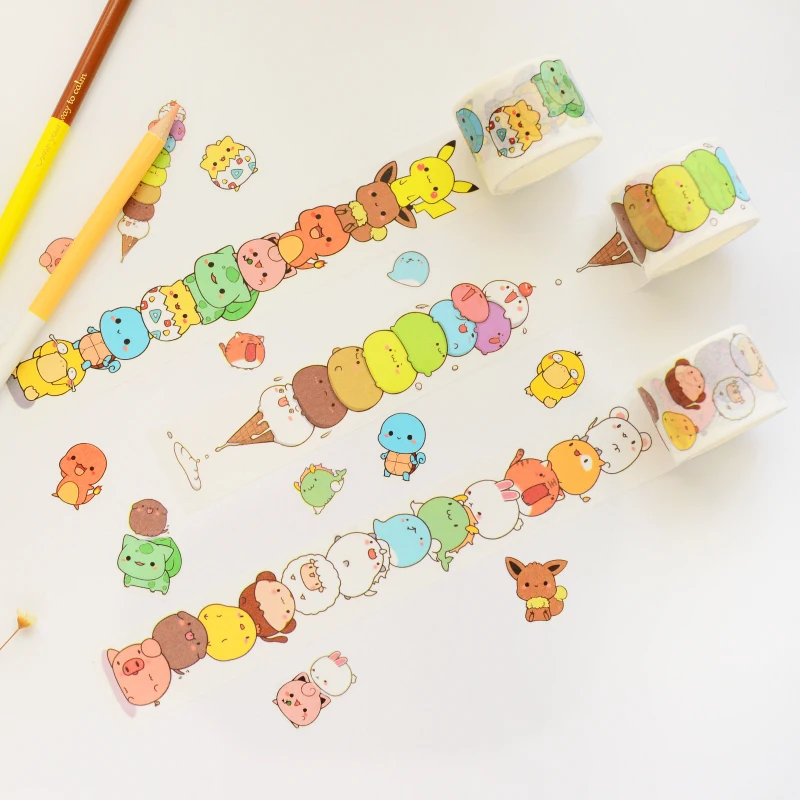 

Cartoon Cute Pet Jenga Washi Tape Diy Stickers Album Scrap Booking Diary Cute Stickers