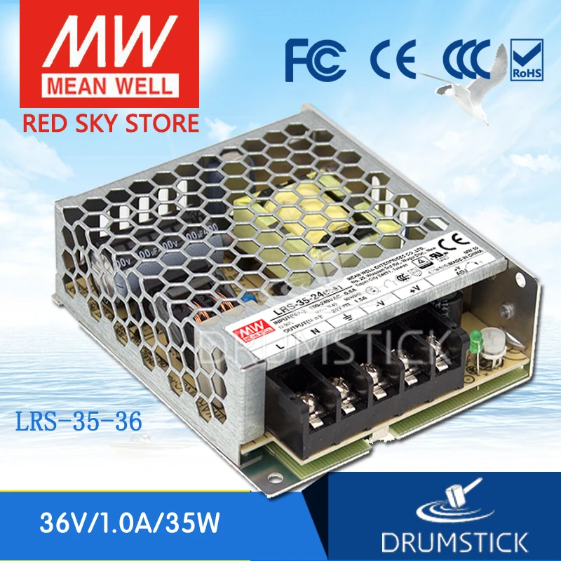 

Genuine MEAN WELL LRS-35-36 36V 1A meanwell LRS-35 36V 36W Single Output Switching Power Supply