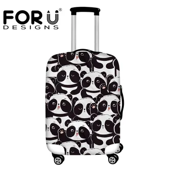 

FORUDESIGNS Cute Baby Panda Printing Waterproof Luggage Cover Apply to 18-30 Inch Suitcase Thick Travel Accessories Dust Cover