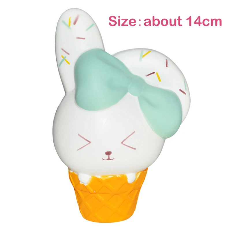 2018 новый милый кролик мороженое мягкими замедлить рост Jumbo мягкий Squeeze Kawaii Squishies