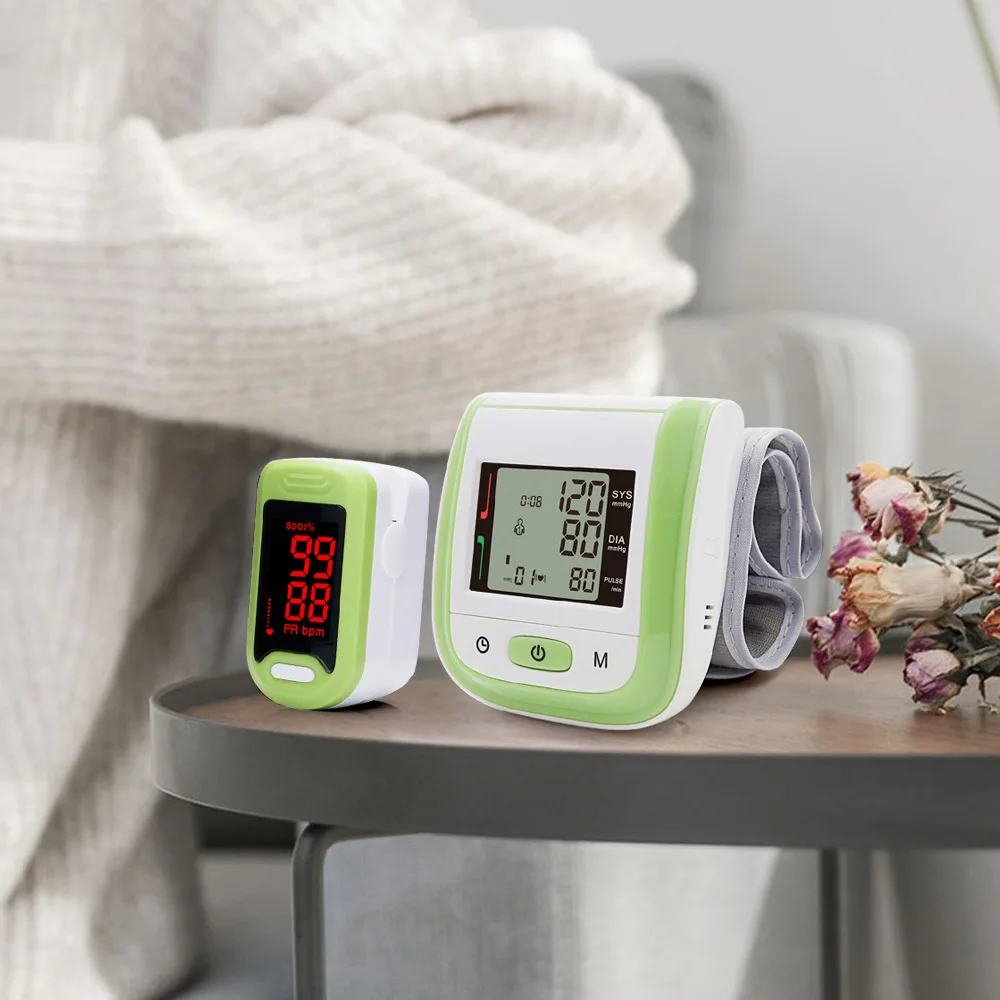 Yongrow светодиодный Пульсоксиметр для пальцев и ЖК-монитор для измерения артериального давления на запястье и инфракрасный термометр для детских ушей семейный подарок для здоровья