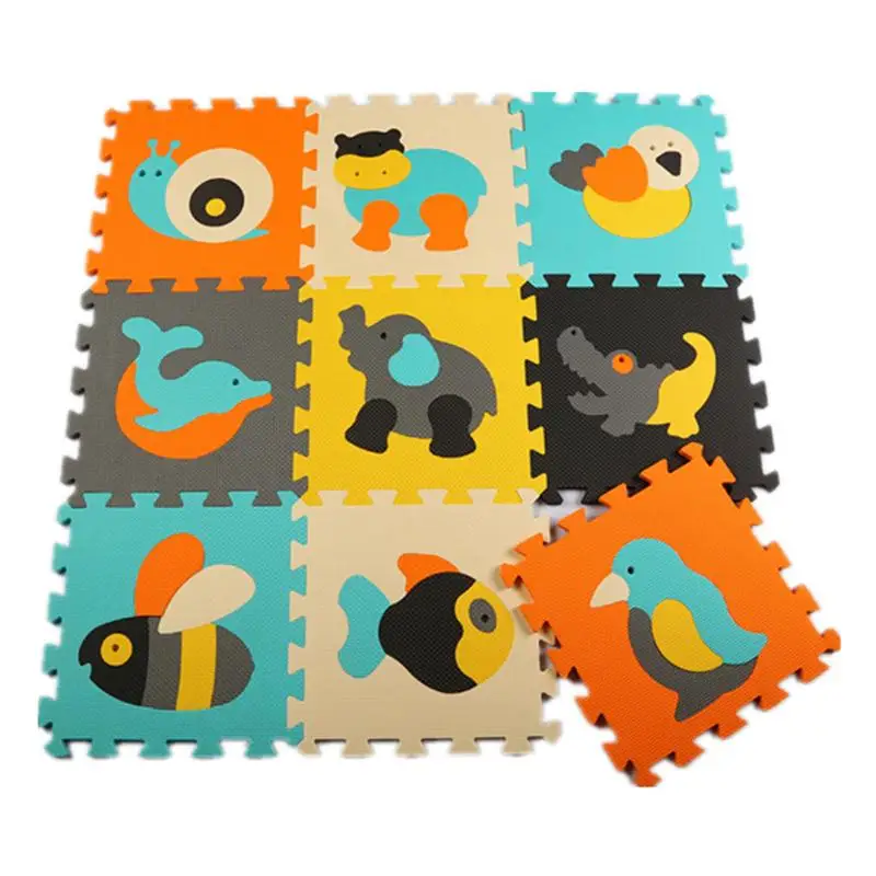 9pcs/set Health and safety children Jigsaw Crawl Mat baby foam play mat