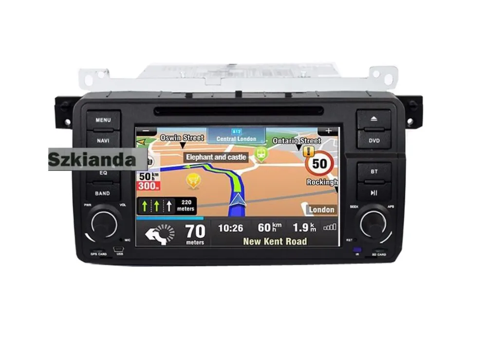 Android 7,1 автомобильный dvd-плеер для BMW E46 M3 с gps Bluetooth Wifi 3g USB SD DVD Руль управления+ 8 Гб SD карта