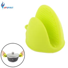 Upspirit 2 шт./компл. Термостойкая Силиконовая прихватка изоляционные перчатки противоскользящие короткие зажимы для рук для микроволновой печи держатель горшка