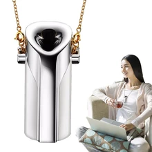 Портативный мини-очиститель воздуха, перезаряжаемый через USB, Персональный переносной, ожерелье, очиститель воздуха, освежитель воздуха с отрицательными ионами, Hepa очиститель воздуха