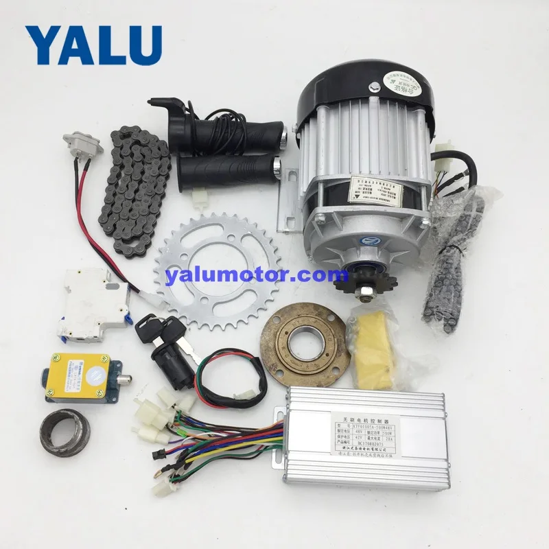 Clearance 48V 500W Electric Motorized Tricycle Electric Pedicab Motor Kit Electric BM1418ZXF Electric Trike Rickshaw Engine Conversion kit 0