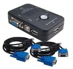 2 порта USB KVM ручной переключатель коробка MT-201UK 1920*1440 250 МГц