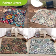 Богемные большие коврики для гостиной, спальни, Декор, персидский ковер, стиль прямоугольной входной двери, кухонные Нескользящие коврики