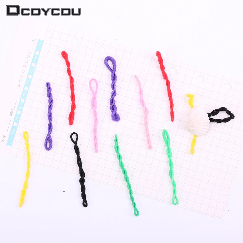 

300PCS Candy Color Children Twine Line Mini Rubber Bands Colorful Does Not Hurt The Baby Hair Rubber Hair Rope Hair Accessories