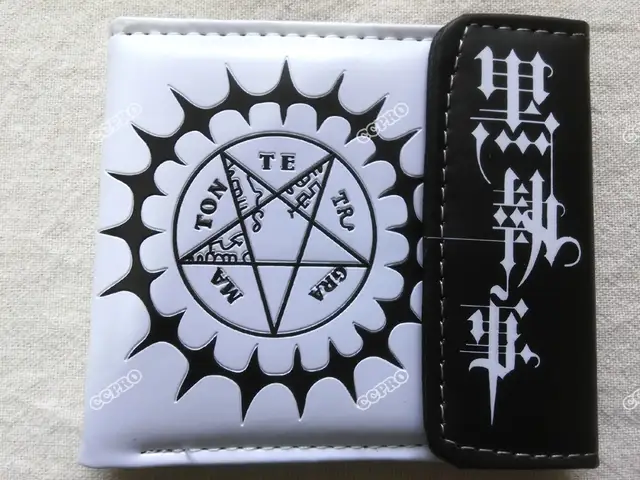 Anime Black Butler Pu Short Wallet W Button Of Ciel