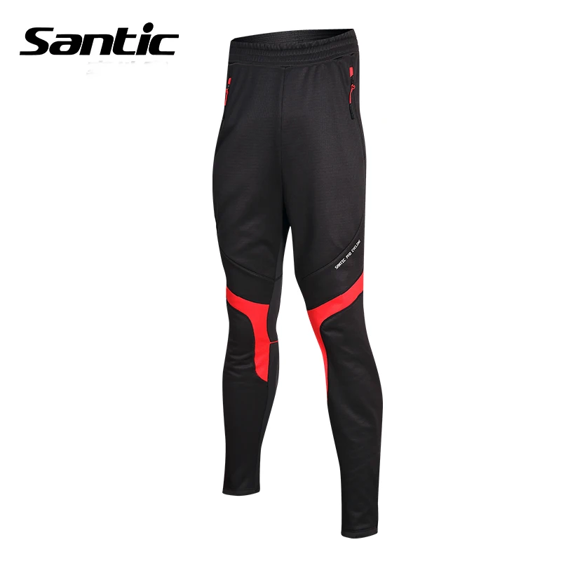 Santic Велоспорт брюки мужчины большой тепловой Анти-пот спорт на открытом воздухе брюки Осень Зима Езда на велосипеде велосипед одежда M5C05066