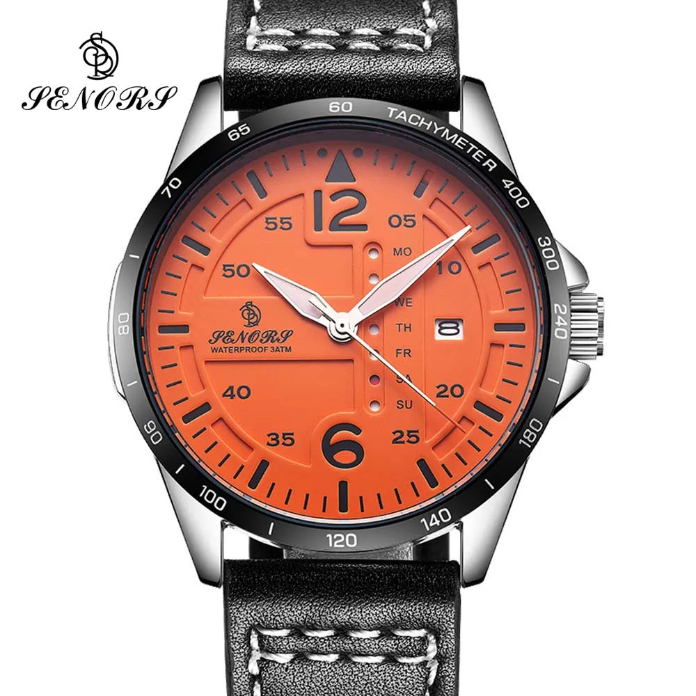 Top Luxury Brand Men Sports Watches Men's Quartz Date Clock Man Leather Army Military Wrist Watch Relogio Masculino Gift