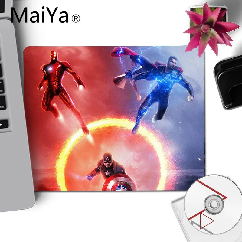 No LockEdge 25x29cm MaiYa Новое поступление marvel Мстители endgame коврик для мыши геймерская игра коврики резиновые мыши Прочный Коврик для мыши на стол - Цвет: No LockEdge 25x29cm