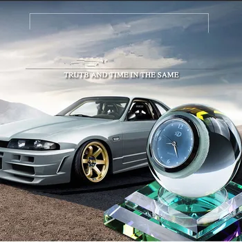 

Car Perfume Seat Crystal Decor Interior Accessories Car Decoration Creative Decoration Styling Luminous Clock Ball Supplies