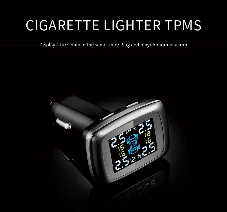 Riboton C110 Регулируемый Angel автомобильный охранный контроль давления в шинах безопасность TPMS внешний датчик для toyota bmv ford honda автомобиль