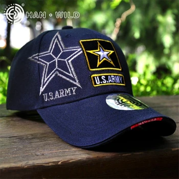 

Hat Sale US Army Star Embroidery Baseball Caps Fashion Women Men Cotton Caps Outdoor Adult Hunting Hat Snapback Cap