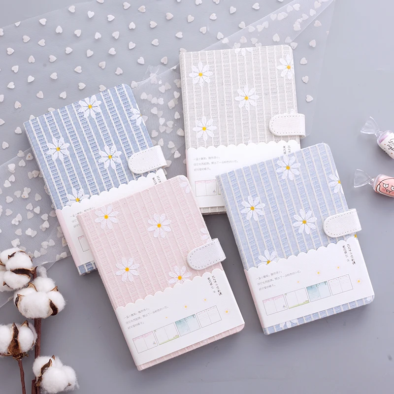

128 Sheets Kawaii Canvas Korean Ins Graffiti Spiral Notebook Journals Monthly Weekly Daily Planner Study Work Agenda Paperlaria