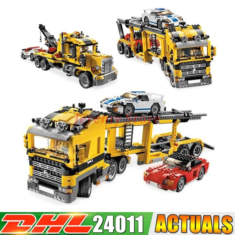 

2018 DHL 24011 1344Pcs Technic Series 3 in 1 Highway Transport LP Building Block CompatibLP LPgoINGly 6753 Bricks kids Toys