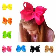 6 inch bows boutique baby girl hair ribbon bow clips hairpin girl’s butterfly hairgrip hairbows