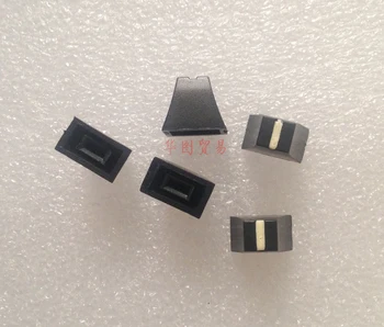 

10pcs Mixer Equalizer Push Button Cap / Hole 4mm EQ Push Button Cap / Straight Slip Potentiometer Fader Black Knob