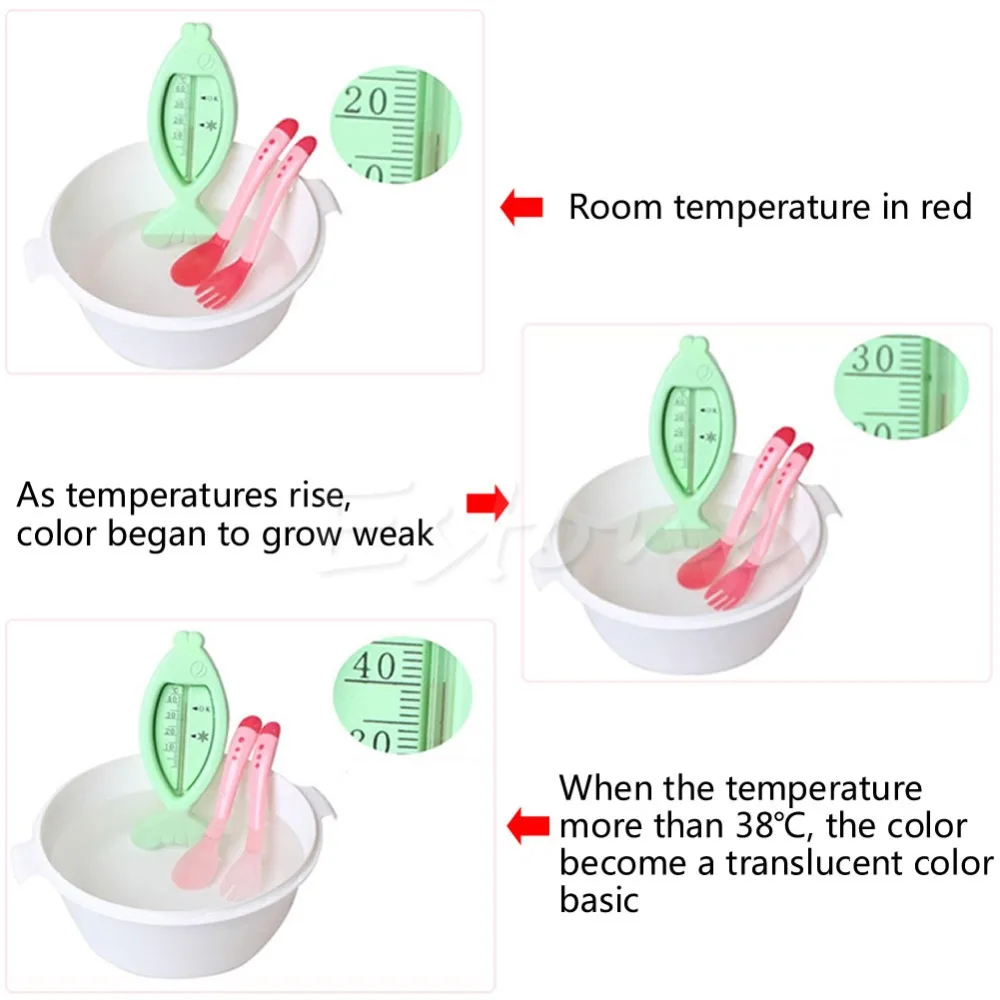 Термочувствительная ложка для кормления, силиконовая посуда для детей#330