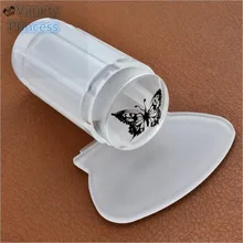 1 шт дизайн ногтей ручка прозрачный желе силикагель гелевый штамп и скребок Набор ногтей шаблон штамповочных плит DIY Инструменты