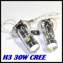 10x Автомобильный светодиодный свет плата белого света наивысшей мощности H3 светодиодный 30 Вт Светодиодный h1 880 881 замена лампы для Противотуманные фары дальнего света