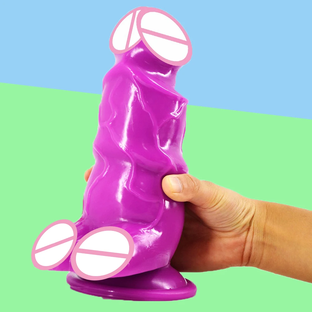 Best FAAK Thick Realistic Huge Dildo Adult Masturbate Sucker Big Artificial Penis Anal Plug Women Stuffed Fetish Men Toy Hot Sale