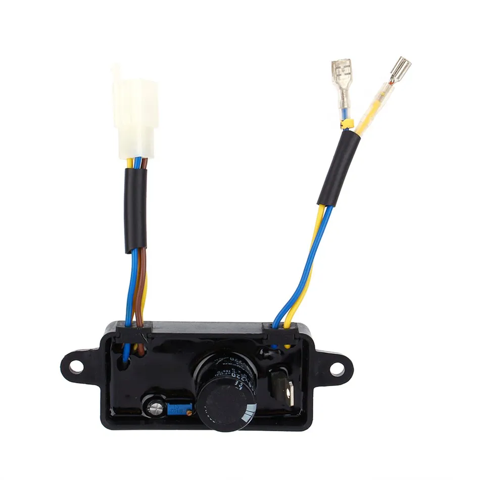 

Electric Start Regulator Generator Voltage Regulator Rectifier Single Phase AVR Fit For 2KW - 3KW Gasoline Generator w/ Wires