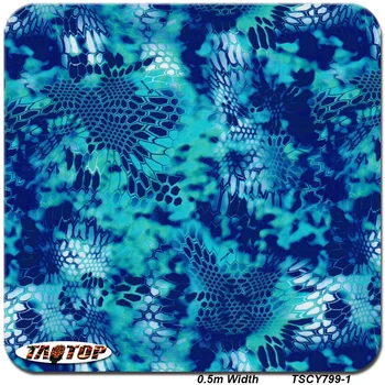 

iTAATOP TSCY799-1 0.5M*10M Blue Pattern Hydro Dipping Water Transfer Printing Liquid Hydro Graphics Films