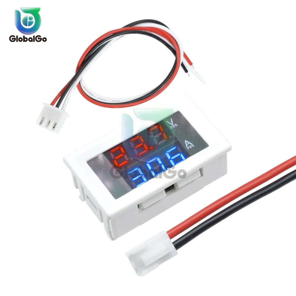 10 Pcs 0.28 Digital Volteter Aeter 100V 10A Volt Ap Eter Current
