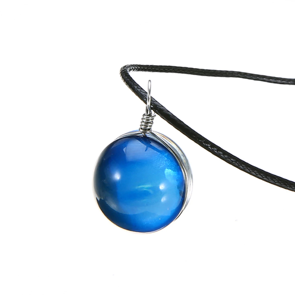 10Style Unisex Dreamy Glass Ball Necklace Shellhard Nebula Space Star Universe Galaxy Pattern Pendant Necklace Femme Jewelry
