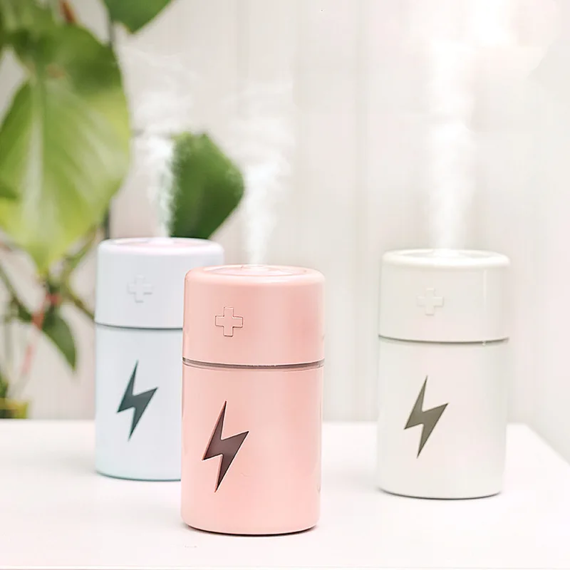 

120ML Air Humidifier Aroma Diffuser with Violet Germicidal Lamp Ultrasonic Cool Mist Fogger Mini USB Humidifier Purifier for Car