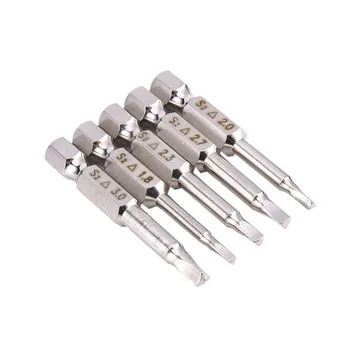 

5pcs Magnetic Triangle Head Screwdriver Bits S2 Steel 1/4 Hex Shank 50mm Magnetic Screw Driver Set For Power Tools