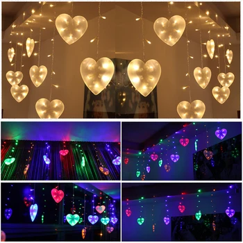 

LED Hearted String Light Christmas Wedding Party Decorative Lamp 220V JDH99