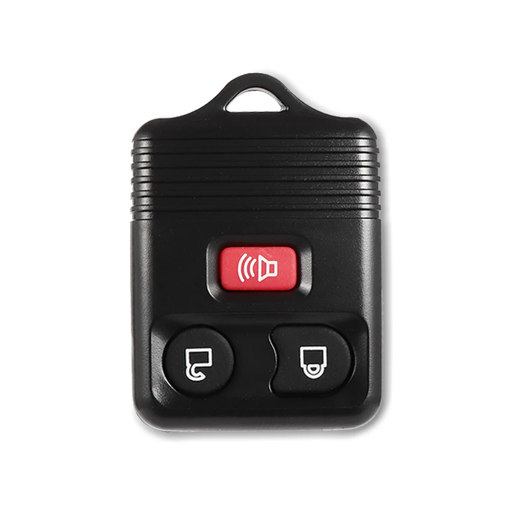 

1 Pcs Black Portable Keyless Entry Replacement 3 Button Remote Key Fob Shell Case For Ford