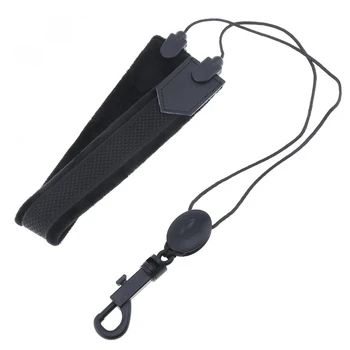 

Adjustable Durable Black Saxophone Neck Strap Soft Flannelette Single Shoulder Strap For Alto Tenor Soprano Saxophone