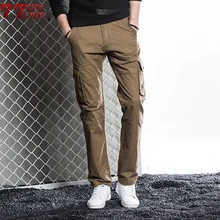 QIQICHEN Мужские Брюки с карманами осенние военные брюки карго на молнии мульти-карманы для инструментов брюки тактические мужские брюки