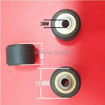 

Free shipping Rubber pinch roller Roland 3X16X11MM for Roland Cutting vinyl plotter paper press rollers 6pcs wholesale