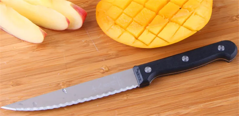 Butter Bread cutter teeth cheese household kitchen Frozen meat knife with saw tooth Chef fruit knife stainless steel Peel knives