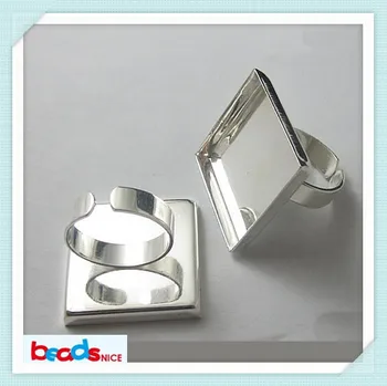 

Beadsnice ID7102 most fashion design for your diy jewelry ring base Ion plating real 18K gold Adjustable ring