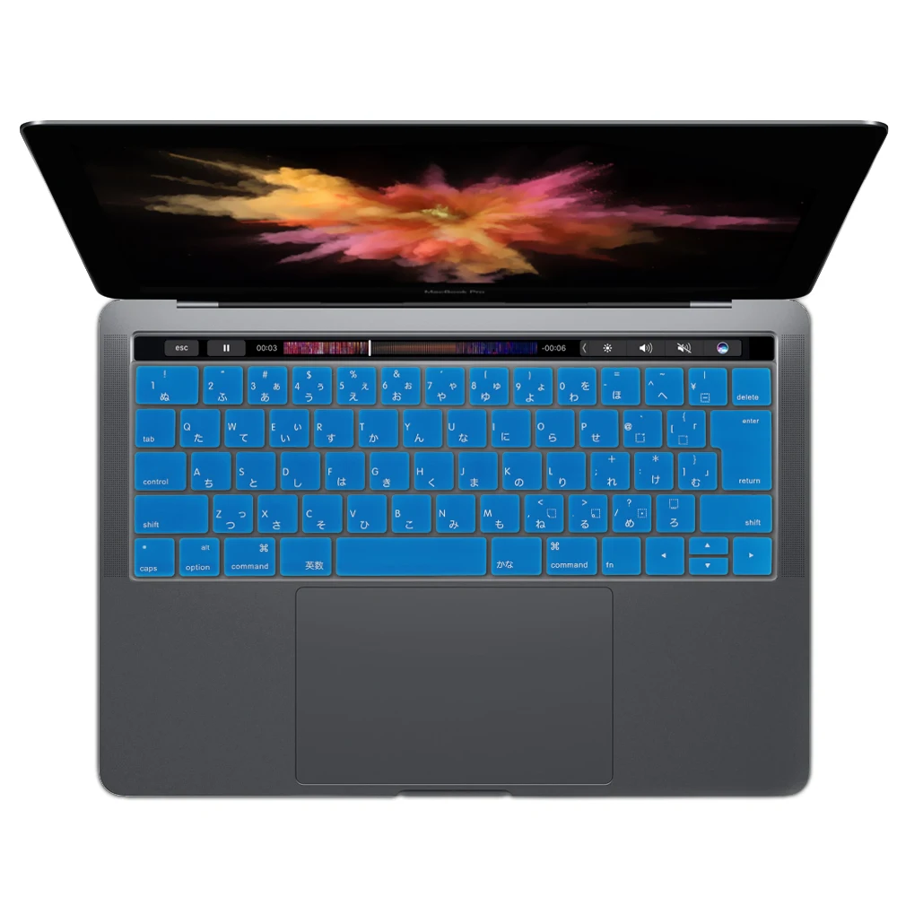 Чехол для клавиатуры японский нового Macbook Pro 13 &quot15&quot 2018 Retina A1706 A1707 2017 с сенсорной