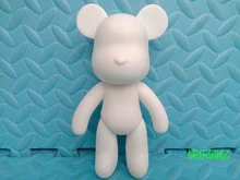 Wholesale 5pcs/set BEAR Gloomy Bear POPOBE 7 inch White Mold for DIY Graffiti painted 18cm H wholesale price 5pc set 10 inch vinyl cartoon popobe violence bear momo white mold for diy graffiti painted 24cm