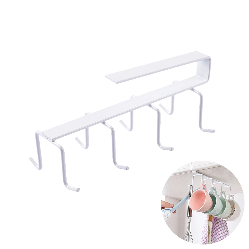 Clapboard Hook Nail Free Hangers Eight Hooks Row Multifunction Hanger