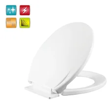 Крышка для унитаза мягкие closing2016 высокого качества белый Туалет seat Обложка Набор Горячая распродажа! антибактериальные пластиковое туалетное сиденье