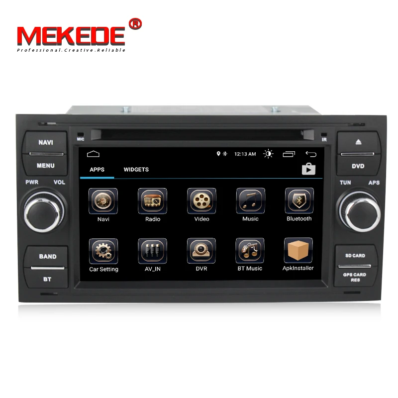Perfect Free shipping! android 8.1 7inch 2din car gps dvd player for Ford C-Max Connect Fiesta Fusion Galaxy Kuga Mondeo S-Max Focus 2