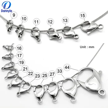 

Wholesale 316 Stainless Steel Lobster Clasps Jewelry Making DIY Accessories LSDA15